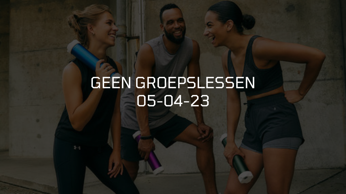 Geen groepslessen a.s. woensdag